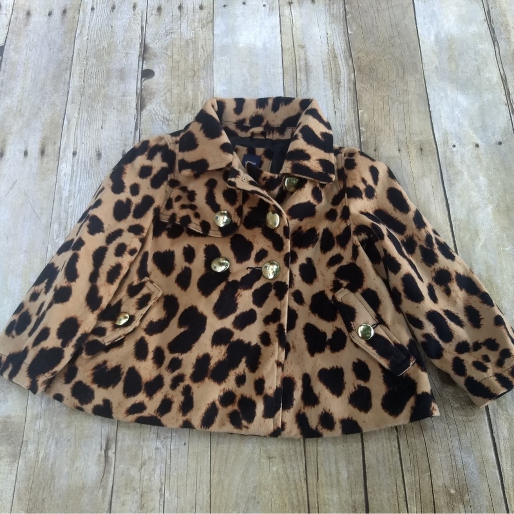 GAP Kids Tan and Black Pea Coat